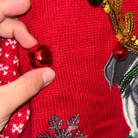 Christmas Ugly Red  Tacky Sweater with pug size 2XL for women NEW - Picture 5 of 8